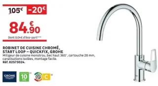 Mitigeur de cuisine Start Loop - Quickfix Grohe