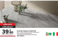 Plan de travail stratifié
