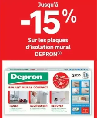Plaques d'isolation mural Depron