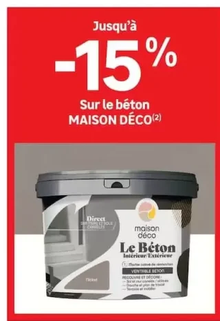 Peinture béton MAISON DÉCO Le Béton Intérieur/Extérieur