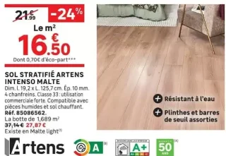 Sol stratifié Artens Intenso Malte
