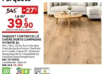 Parquet contrecollé chêne Porto Campagne vitrifié XL