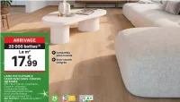 Lame PVC clipsable Cadix avec sous-couche intégrée