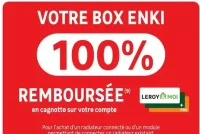 Box Enki 100% remboursée en cagnette sur votre compte Leroy & Moi