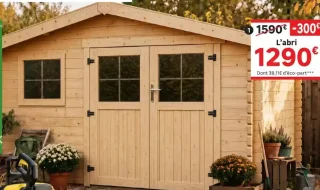 Abri de jardin bois Naterial Elbrouz