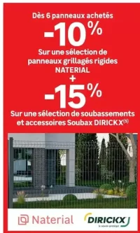 Panneaux grillagés rigides NATERIAL et soubassements DIRICKX
