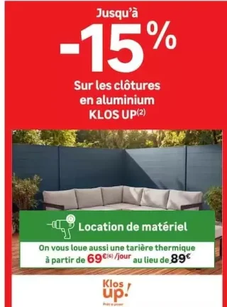 Clôtures en aluminium KLOS UP