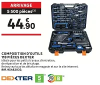 Composition d'outils 118 pièces Dexter