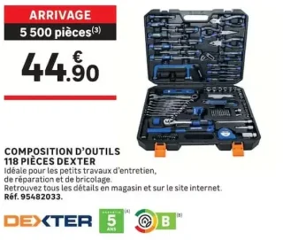 Composition d'outils 118 pièces Dexter