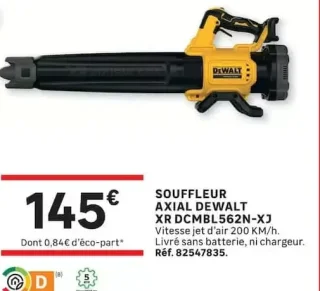 Souffleur axial Dewalt XR DCMBL562N-XJ