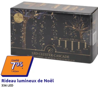 Rideau lumineux de Noël 336 LED