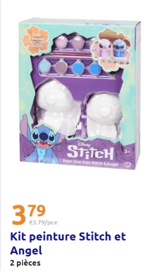 Kit peinture Stitch et Angel Disney