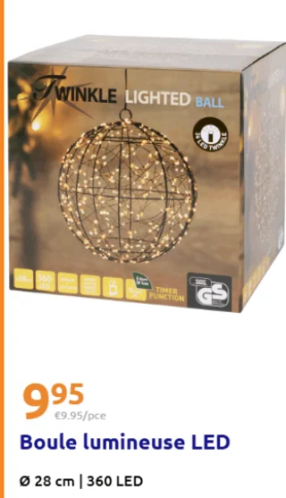 Boule lumineuse LED Twinkle
