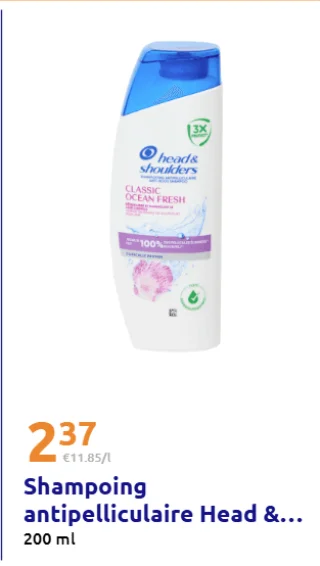 Shampoing antipelliculaire Head & Shoulders Classic Ocean Fresh