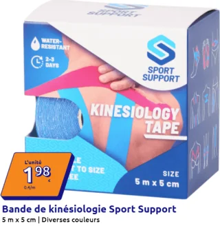 Bande de kinésiologie Sport Support 5 m x 5 cm