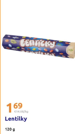 Bonbons chocolatés Lentilky Orion