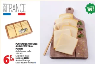 Plateau de fromage à raclette Jean Perrin