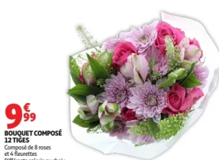 Bouquet composé 12 tiges