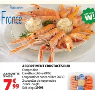 Assortiment crustacés duo
