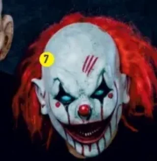 Le masque intégral clown sanglant