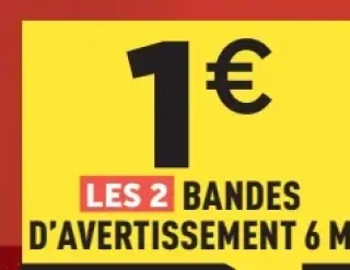 Les 2 bandes d'avertissement 6 m