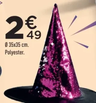 Chapeau de sorcière Ø 35x35 cm