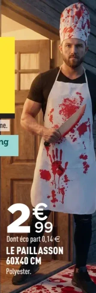 Le déguisement cuisinier sanglant