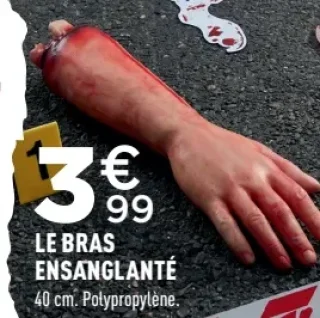 Le bras ensanglanté