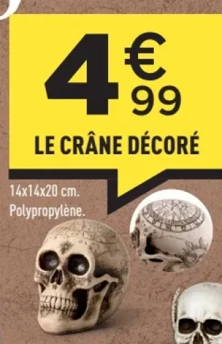 Le crâne décoré