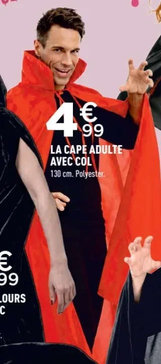 La cape adulte avec col