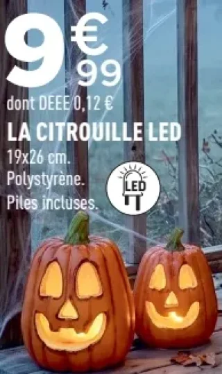 La citrouille LED