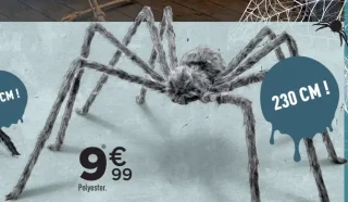 Araignée velue 230 cm