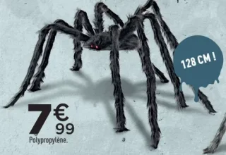 Araignée velue 128 cm