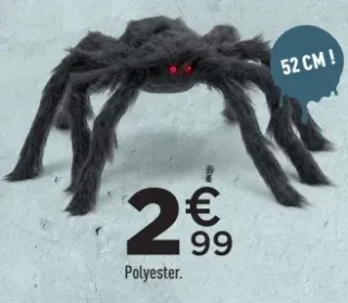 Araignée velue 52 cm