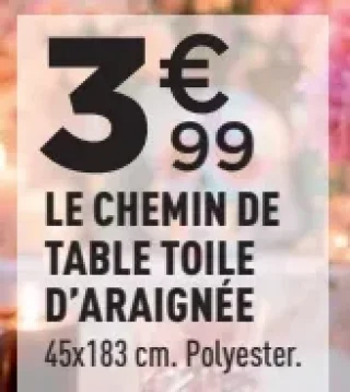 Le chemin de table toile d'araignée Dia de los Muertos