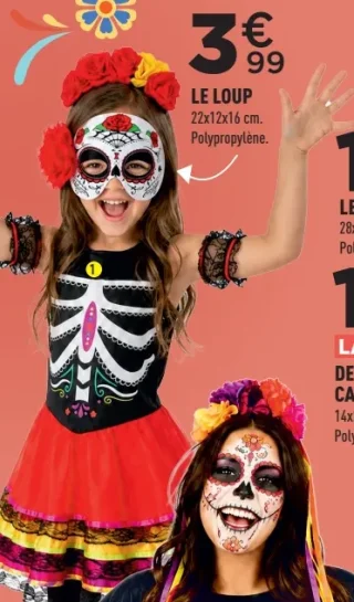 Le loup Dia de los Muertos