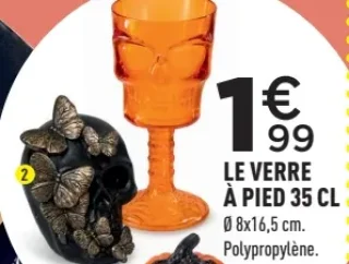 Le verre à pied 35 cl Dia de los Muertos