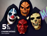 Le masque intégral Latex et polyester