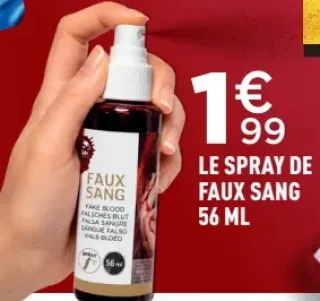 Le spray de faux sang 56 ml
