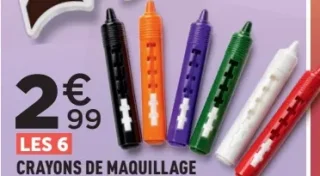 Les 6 crayons de maquillage