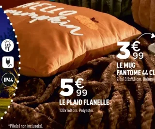 Le plaid flanelle Hello pumpkin
