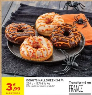 Donuts Halloween x4