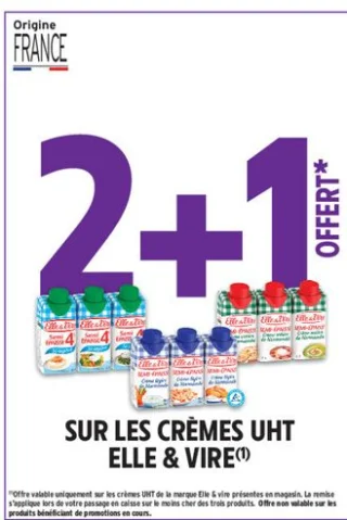 Crèmes UHT Elle & Vire