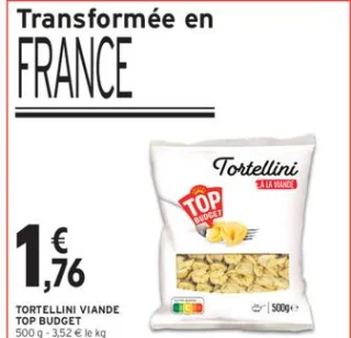 Tortellini viande Top Budget