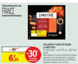 Saumon fumé Écosse Labeyrie