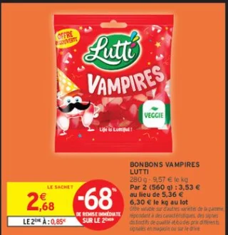 Bonbons Vampires Lutti