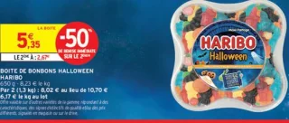 Boite de bonbons Halloween Haribo