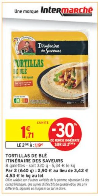 Tortillas de blé Itinéraire des Saveurs