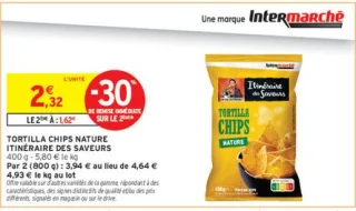 Tortilla chips nature Itinéraire des Saveurs