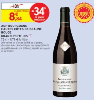 AOP Bourgogne Hautes Côtes de Beaune Rouge Grand Perthuis